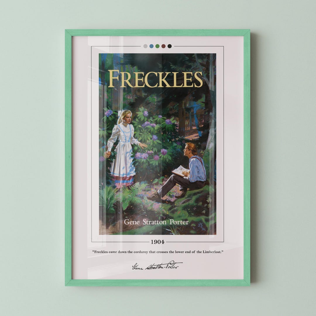 Freckles Book Cover Poster | Gene Stratton Porter, Freckles Poster ...