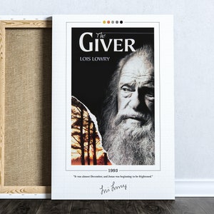 The Giver Book Cover Poster | Lois Lowry, The Giver Poster, The Giver Print, Book Posters, Canvas Wall Art, Book Art, Book Lover Gift