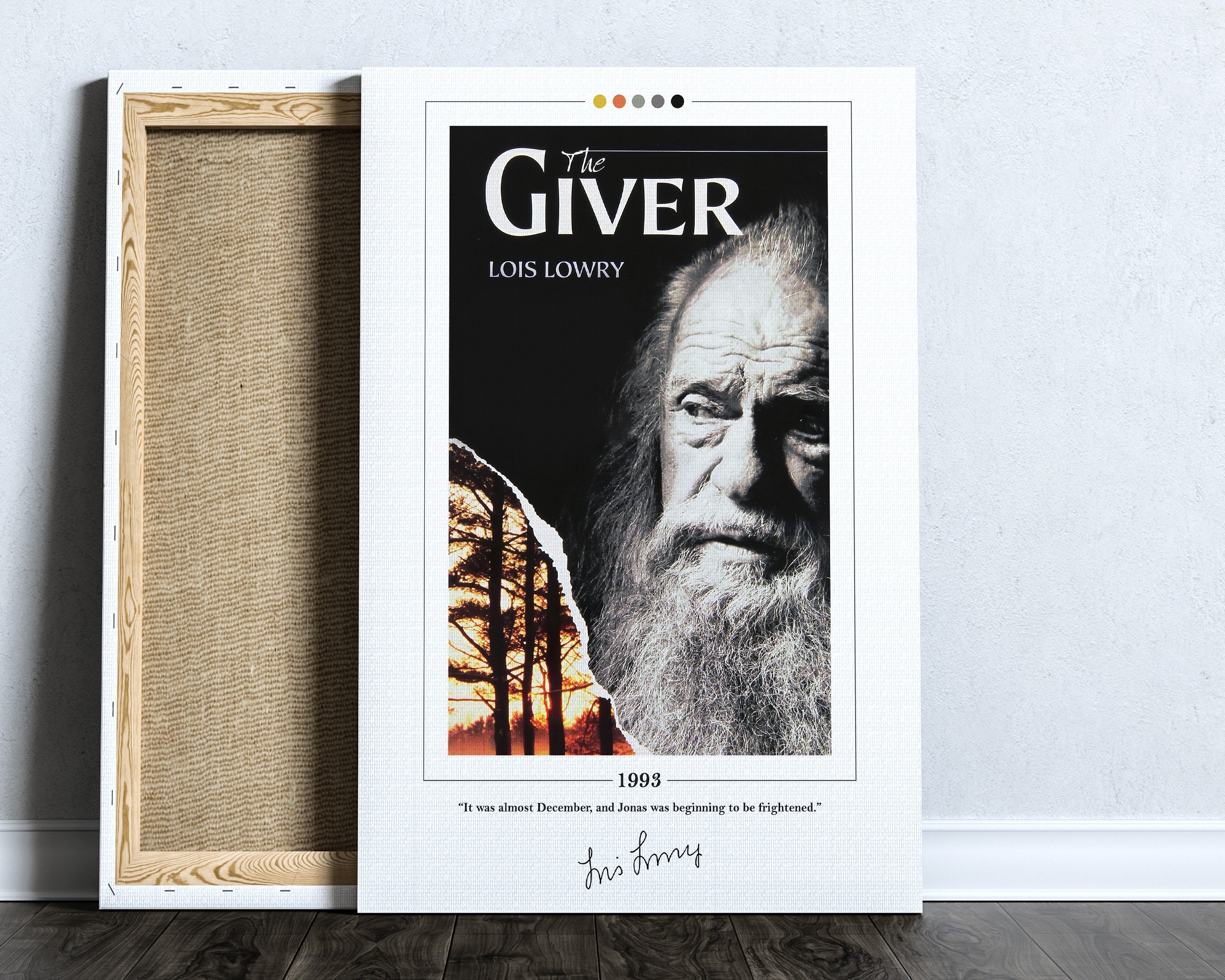 The Giver Book Cover Poster Lois Lowry The Giver Poster - Etsy