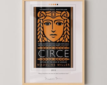 Circe Book Cover Poster | Madeline Miller, Circe Poster, Circe Print, Book Posters, Book Prints, Canvas Wall Art, Book Art, Book Lover Gift