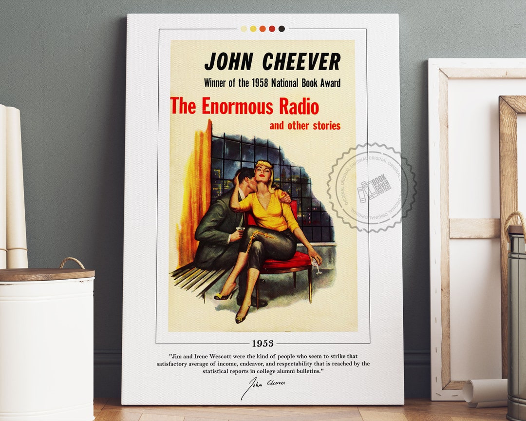 The Enormous Radio Book Cover Poster John Cheever, Enormous Radio Poster, Enormous Radio Print