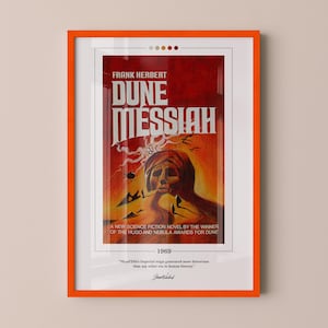 Dune Messiah Book Cover Poster | Frank Herbert, Dune Print, Book Posters, Book Print, Canvas Wall Art, Book Art, Book Lover Gifts