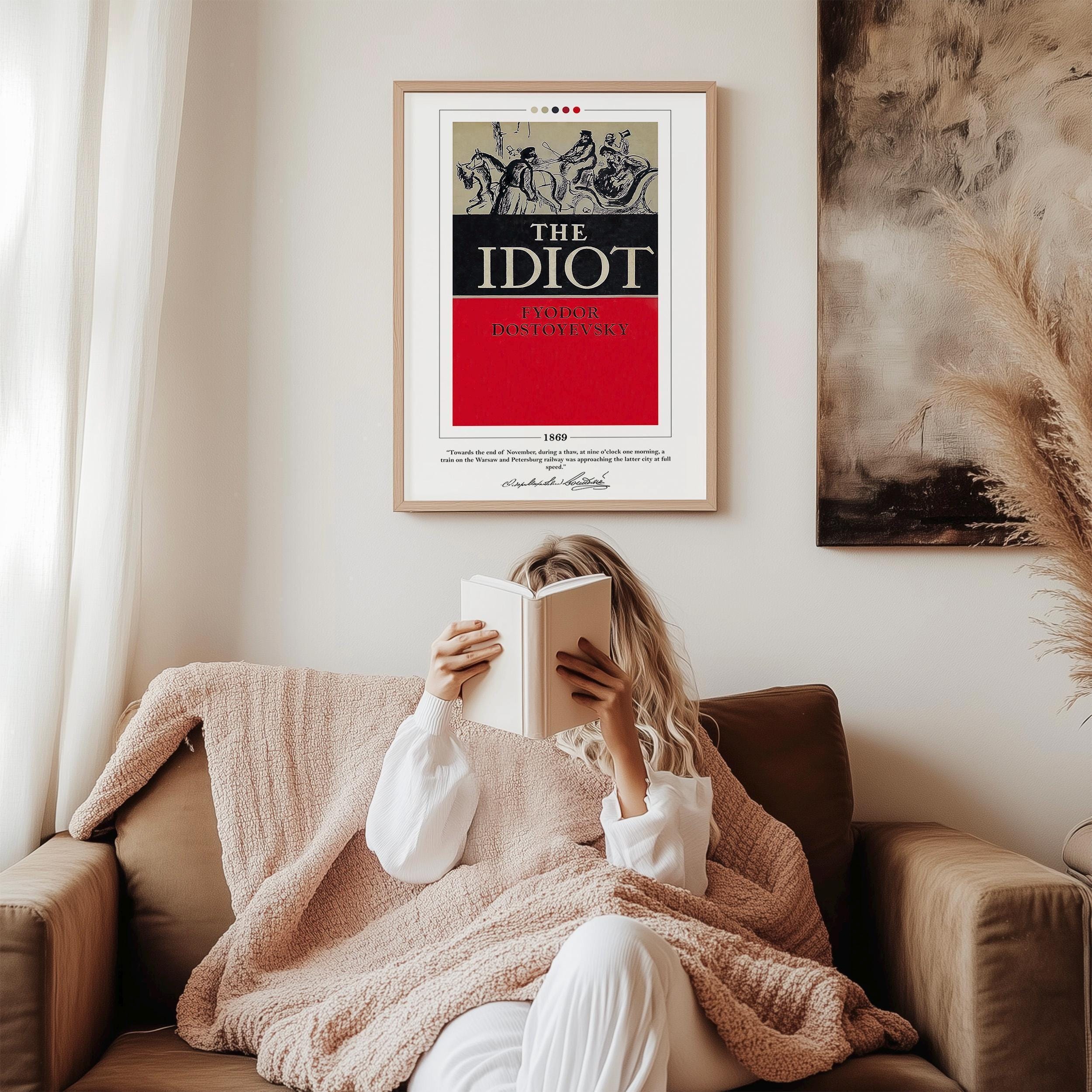 Buy The Idiot Book Cover Poster | Fyodor Dostoevsky, the Idiot