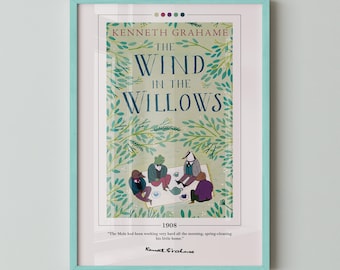 The Wind in the Willows Book Cover Poster | Kenneth Grahame, The Wind in the Willows Poster, Book Posters, Canvas Wall Art, Book Lover Gift