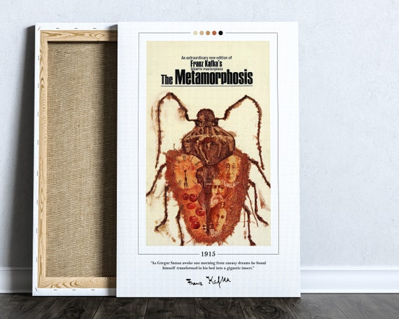 The Metamorphosis Book Cover Poster Franz Kafka, Metamorphosis Poster,  Metamorphosis Print, Book Posters, Canvas Wall Art, Book Lover Gift 