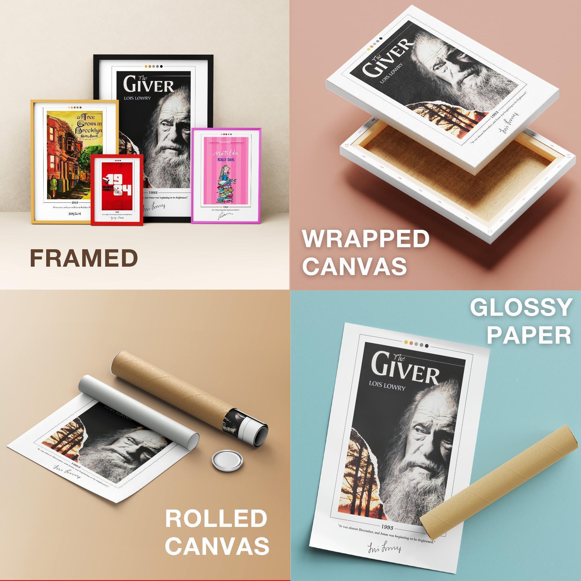 The Giver Book Cover Poster | Lois Lowry, the Giver Poster, the Giver ...
