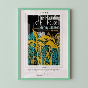 The Haunting of Hill House Book Cover Poster | Shirley Jackson, Haunting of Hill House Poster, Book Posters, Canvas Print, Book Lover Gift
