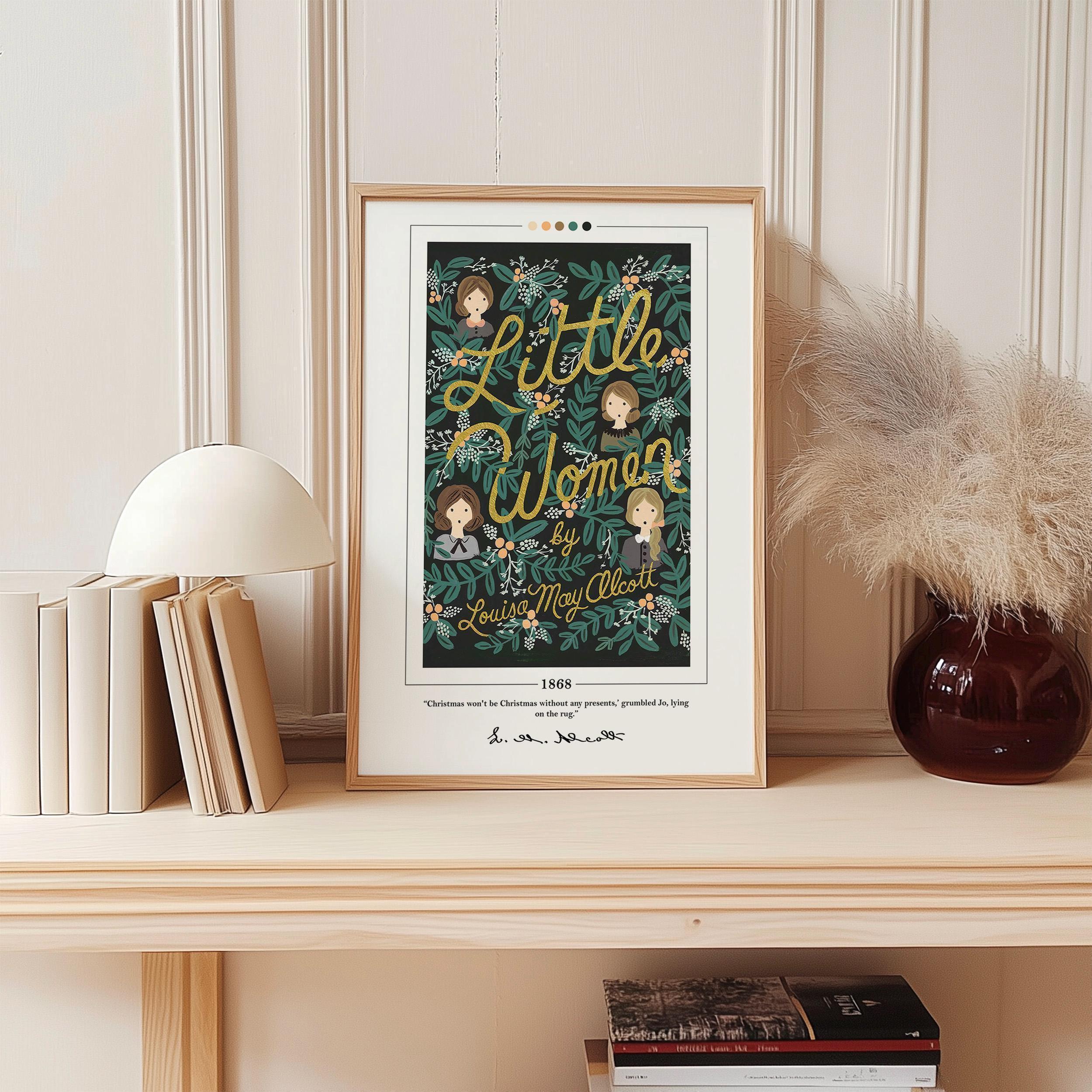 Little Women Book Cover Poster | Louisa May Alcott, Little Women