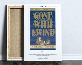 Gone with the Wind Book Cover Poster | Margaret Mitchell, Gone with the Wind Poster, Gone with the Wind Print, Book Posters, Canvas Wall Art
