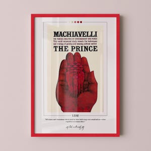 The Prince Book Cover Poster | Machiavelli, The Prince Poster, The Prince Print, Book Posters, Book Art, Canvas Wall Art, Book Lover Gift
