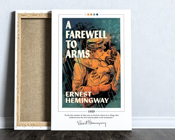 A Farewell to Arms Book Cover Poster Ernest Hemingway A - Etsy