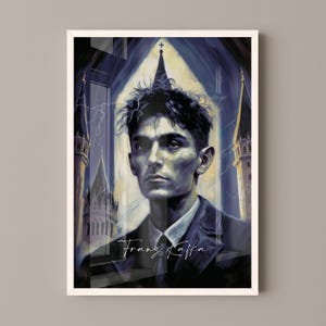 Franz Kafka Poster Leinwand | Franz Kafka Leinwand Wandkunst, Franz Kafka Druck, Buch Poster, Buchkunst, Geschenk für Buchliebhaber
