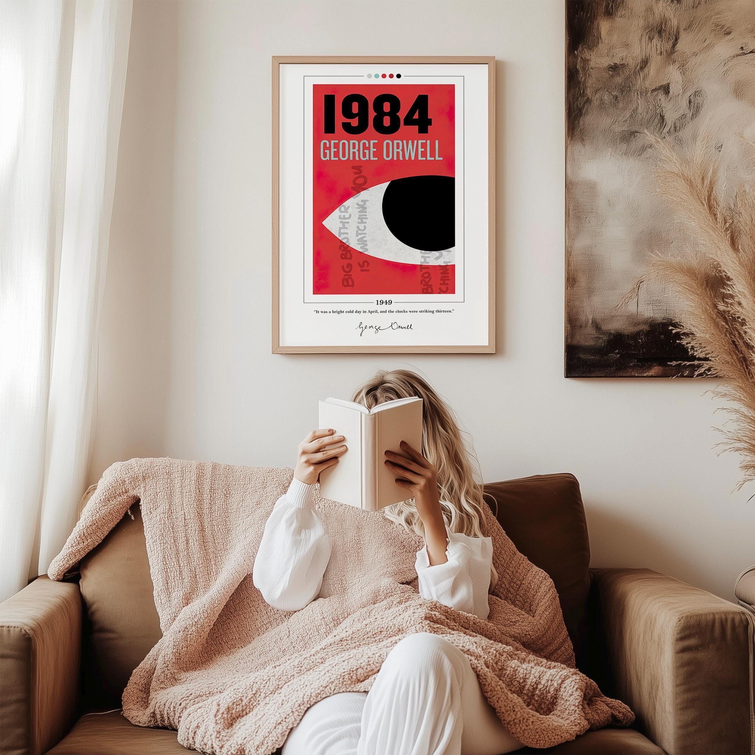 1984年のブックカバーポスター | ジョージ・オーウェル、1984年の