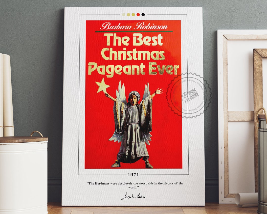 The best christmas pageant ever book cover poster barbara robinson