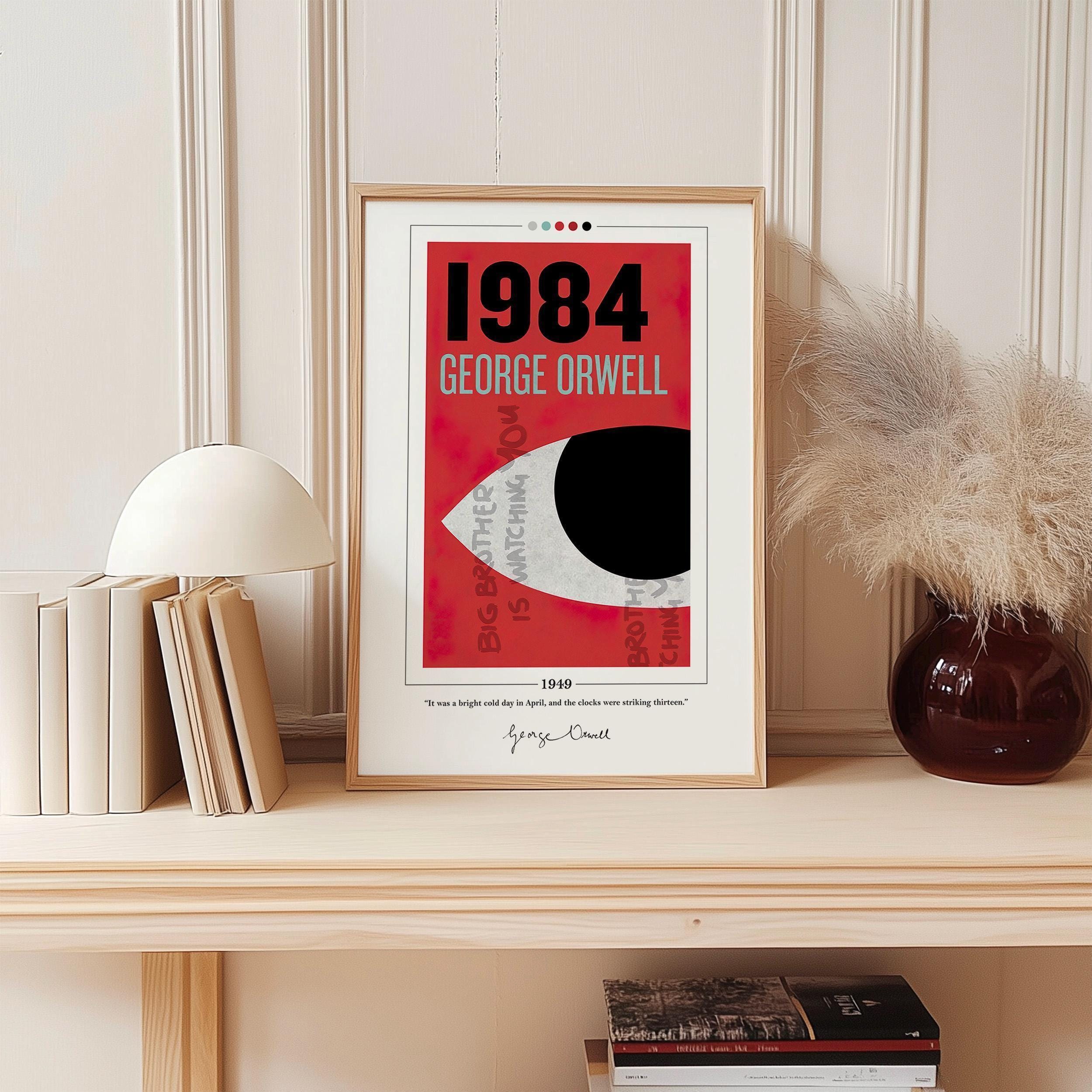 1984年のブックカバーポスター | ジョージ・オーウェル、1984年の