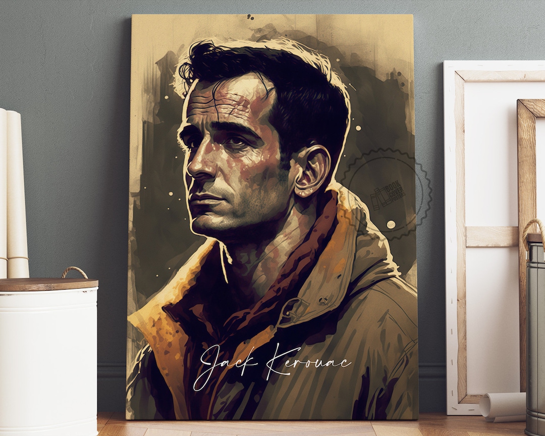 Jack Kerouac Poster Canvas | Jack Kerouac Canvas Wall Art, Jack Kerouac ...