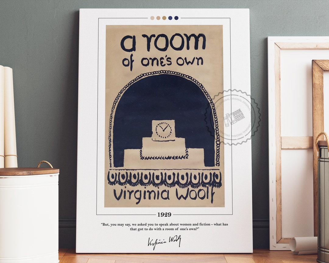 A Room of One's Own Book Cover Poster | Virginia Woolf, A Room of One's