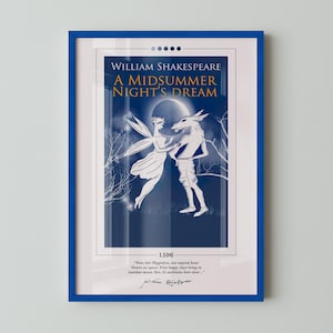 A Midsummer Night&#39;s Dream Book Cover Poster | William Shakespeare, A Midsummer Night&#39;s Dream Poster, Book Posters, Canvas Wall Art, Book Art
