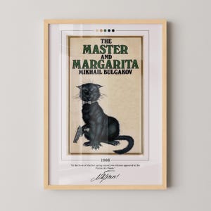 Der Meister und Margarita Buch Cover Poster | Mikhail Bulgakov, Meister und Margarita Poster, Buch Poster, Leinwanddruck, Geschenk für Buchliebhaber