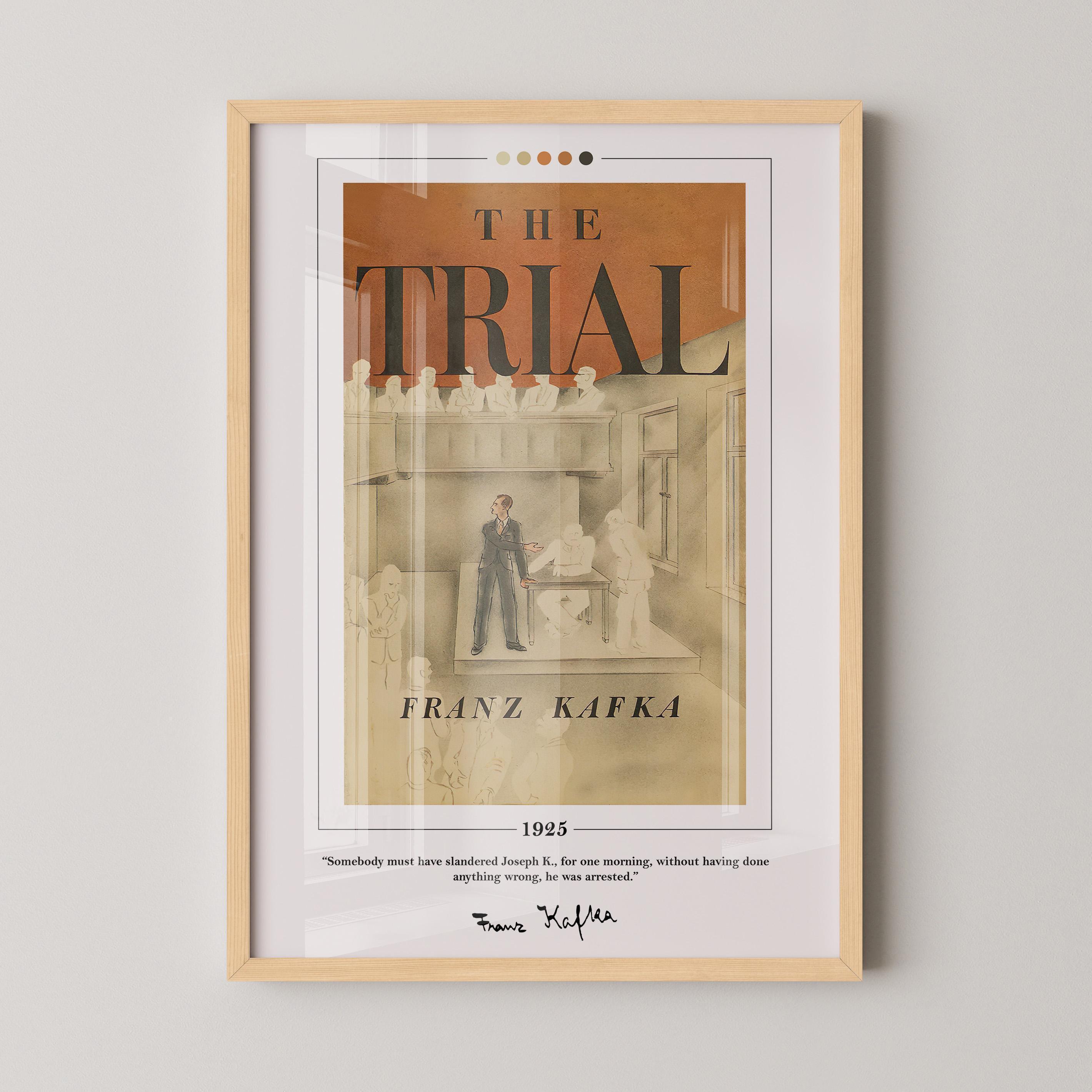 The Trial Book Cover Poster | Franz Kafka, the Trial Poster, the