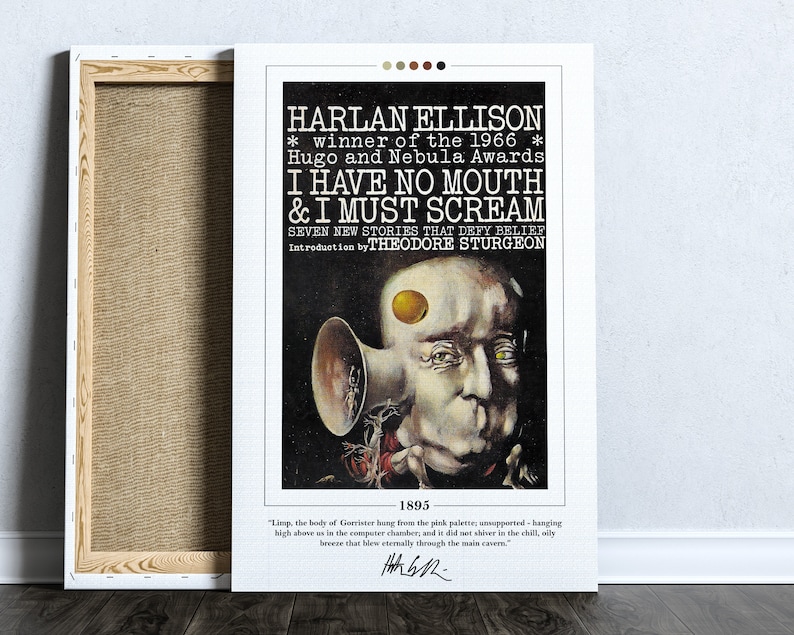 I Have No Mouth and I Must Scream Book Cover Poster Harlan - Etsy