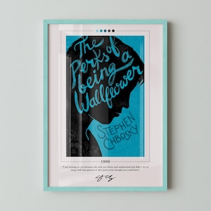 The Perks of Being a Wallflower Book Cover Poster | Stephen Chbosky, The Perks of Being a Wallflower Poster, Book Posters, Book Lover Gift