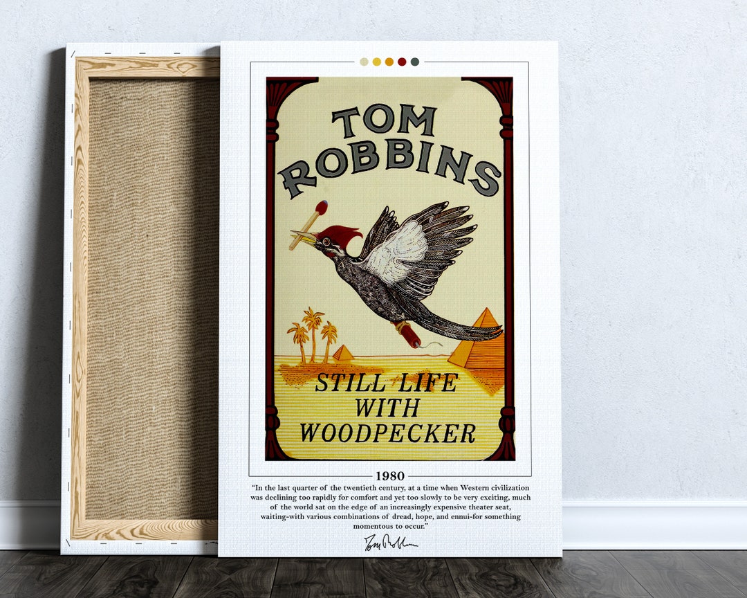 Still Life With Woodpecker Book Cover Poster Tom Robbins, Still Life