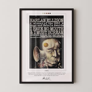 I Have No Mouth and I Must Scream Book Cover Poster | Harlan Ellison, I Have No Mouth and I Must Scream Poster, Book Posters, Book Art
