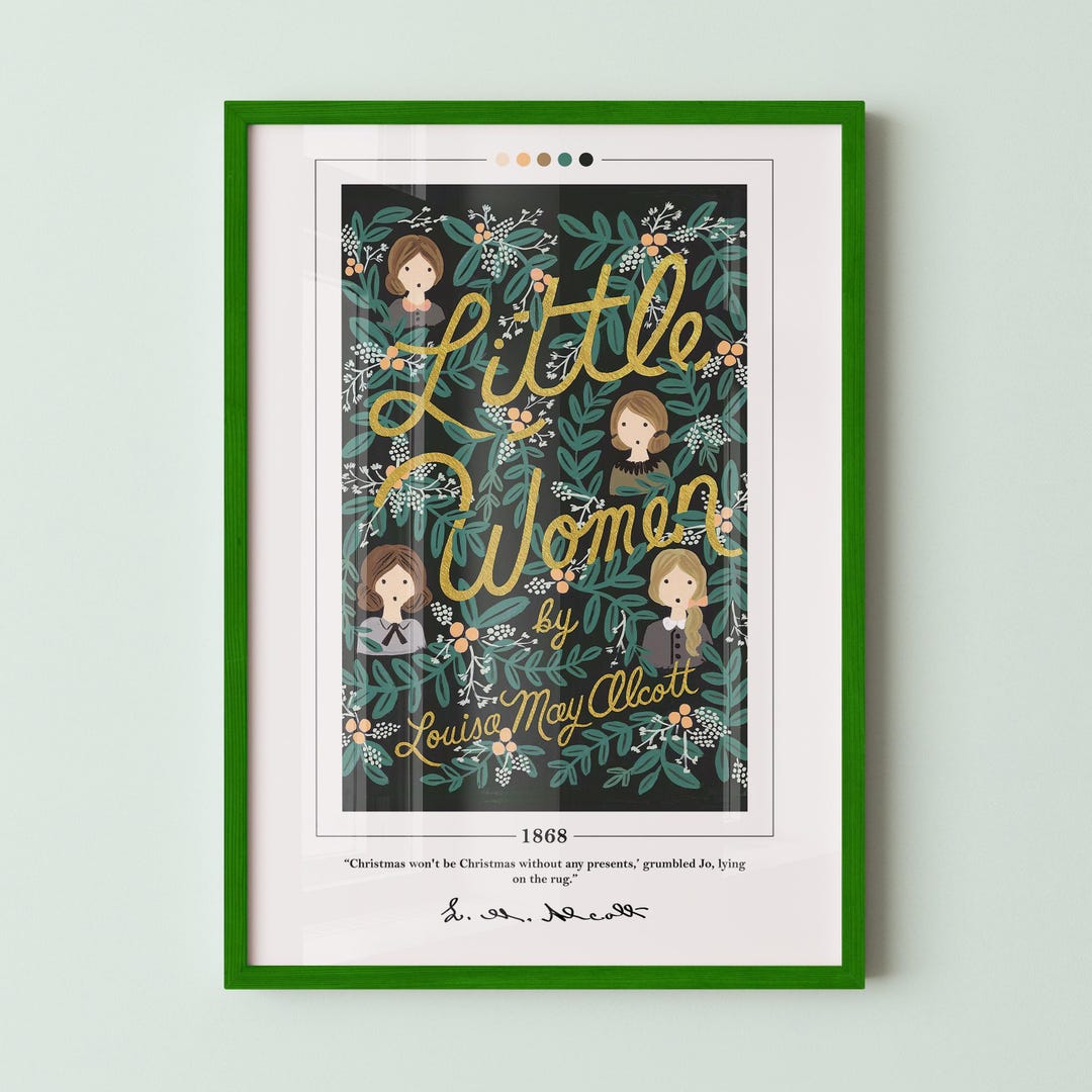 Little Women Book Cover Poster | Louisa May Alcott, Little Women