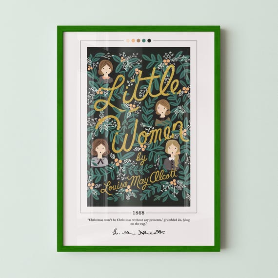 Little Women Book Cover Poster | Louisa May Alcott, Little Women