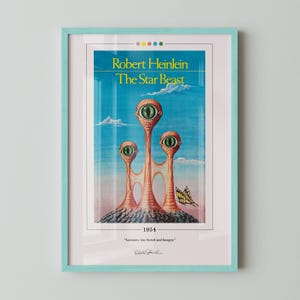 The Star Beast Book Cover Poster | Robert A. Heinlein, The Star Beast Poster, Book Posters, Book Art, Canvas Wall Art, Book Lover Gift