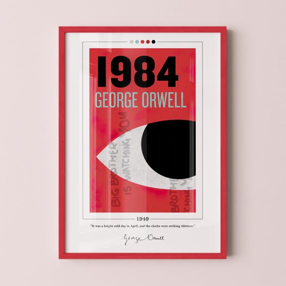 1984年のブックカバーポスター | ジョージ・オーウェル、1984年の