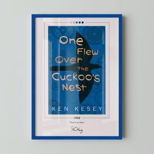 Einer flog über das Kuckucksnest Buchcover Poster | Ken Kesey, Einer flog über das Kuckucksnest Poster, Buch Poster, Geschenk für Buchliebhaber