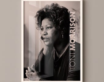 Póster de Toni Morrison, lienzo decorativo para pared, regalos para amantes de los libros, regalos para lectores, regalos para amantes de los libros, regalos para ratones de biblioteca, decoración de bibliotecas