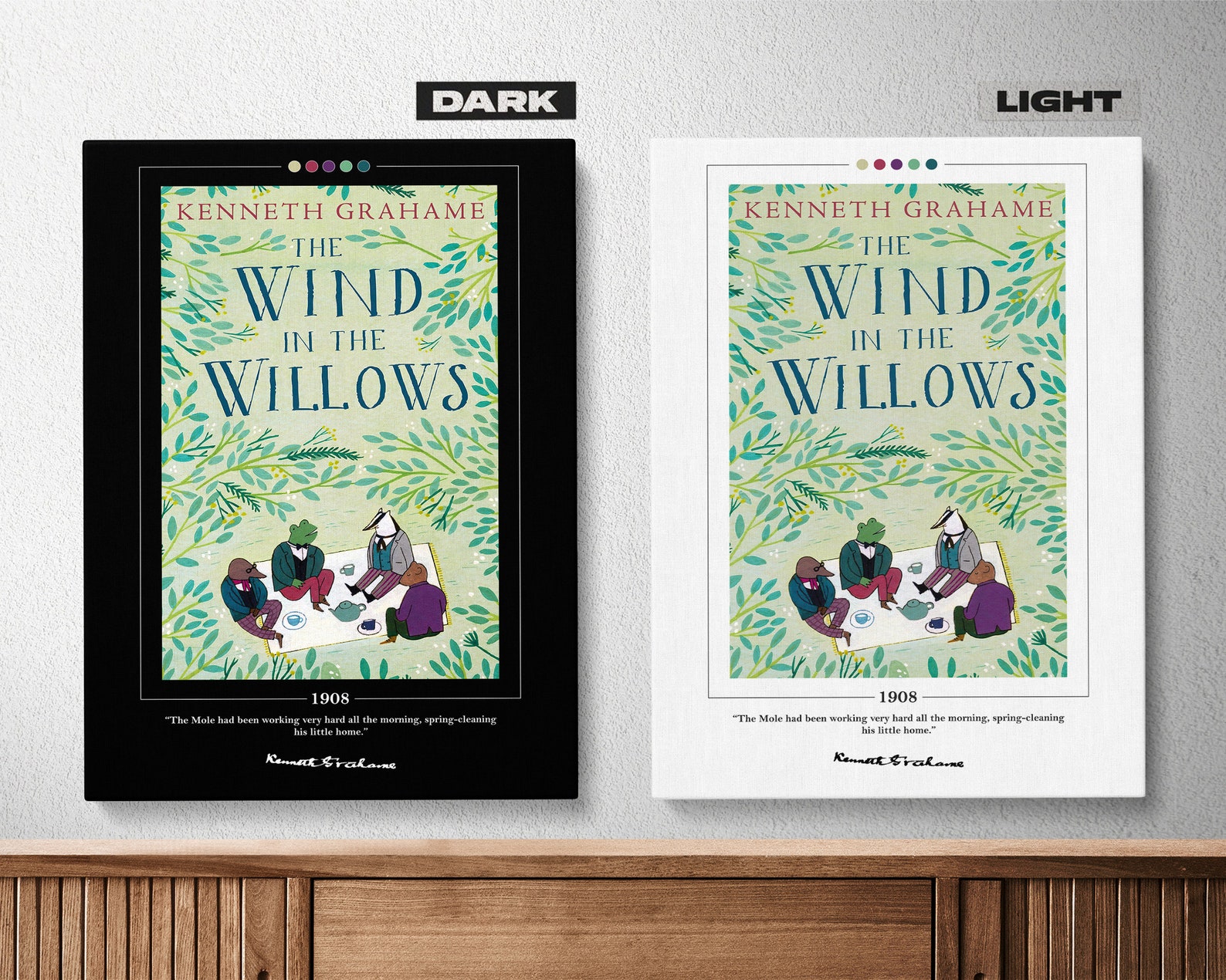 The Wind in the Willows Book Cover Poster Kenneth Grahame - Etsy