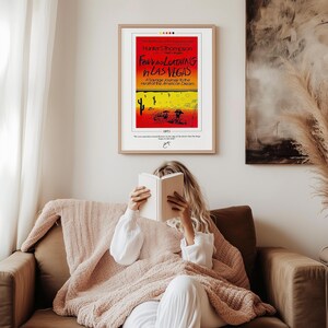 Fear and Loathing in Las Vegas Book Cover Poster | Hunter S. Thompson, Fear and Loathing in Las Vegas Poster, Book Posters, Book Lover Gift image 7