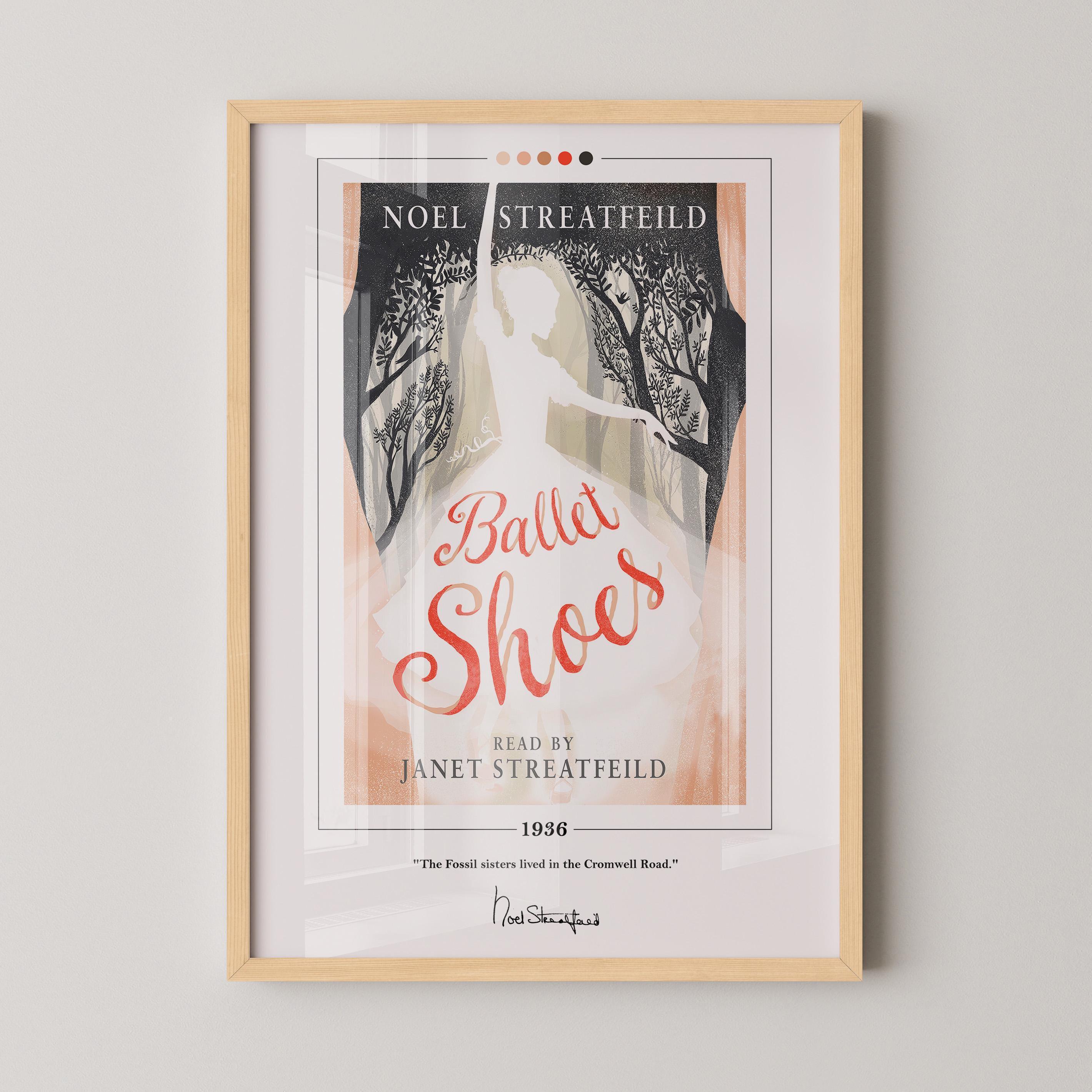 Ballet Shoes Book Cover Poster | Noel Streatfeild, Ballet Shoes