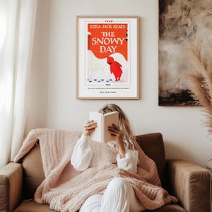 The Snowy Day Book Cover Poster | Ezra Jack Keats, The Snowy Day Poster, The Snowy Day Print, Book Posters, Canvas Wall Art, Book Lover Gift image 7