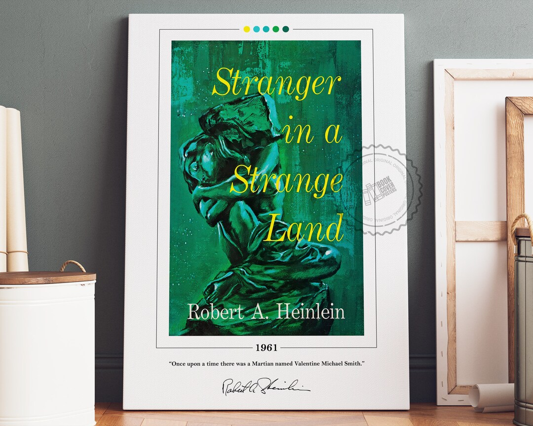 Stranger in a Strange Land Book Cover Poster | Robert A. Heinlein ...