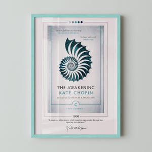 The Awakening Book Cover Poster | Kate Chopin, The Awakening Poster, The Awakening Print, Book Posters, Canvas Wall Art, Book Lover Gift