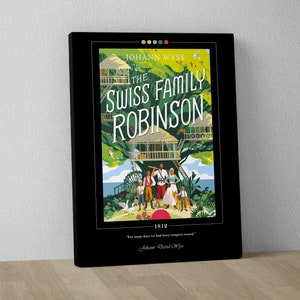 The Swiss Family Robinson Book Cover Poster | Johann David Wyss, the ...