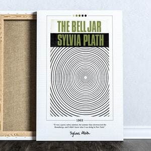 The Bell Jar, Sylvia Plath Literary Book Cover Poster Medium, Literature  Art, Literary Gift, Bookworm, Bibliophile, Instant Download 