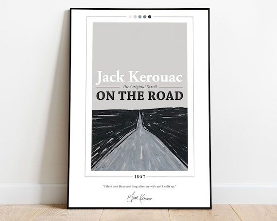 On the Road Book Cover Poster Jack Kerouac on the Road - Etsy