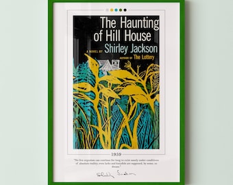 The Haunting of Hill House-boekomslagposter | Shirley Jackson, Haunting of Hill House-poster, boekposters, canvasafdruk, cadeau boekenliefhebber