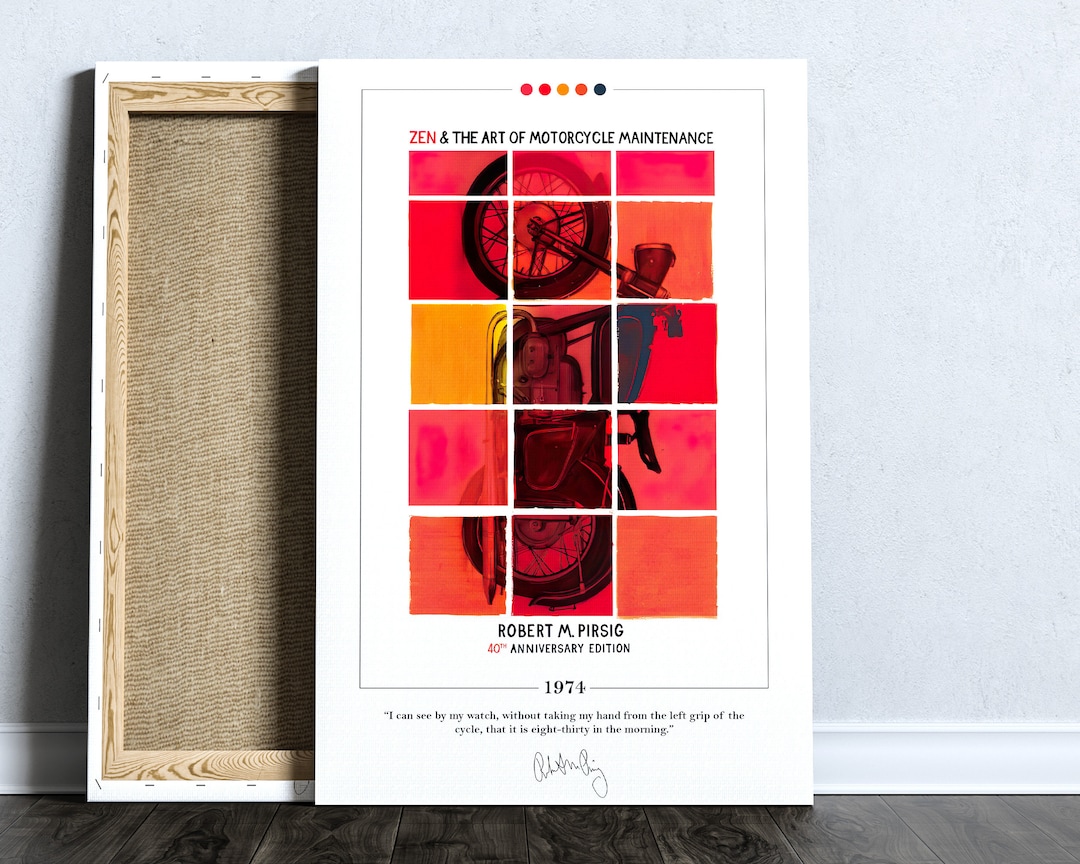 Zen and the Art of Motorcycle Maintenance Book Cover Poster Robert M. Pirsig, Book Posters, Book