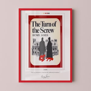 The Turn of the Screw Buchcover Poster | Henry James, Turn of the Screw Poster, Turn of the Screw Druck, Buch Poster, Geschenk für Buchliebhaber