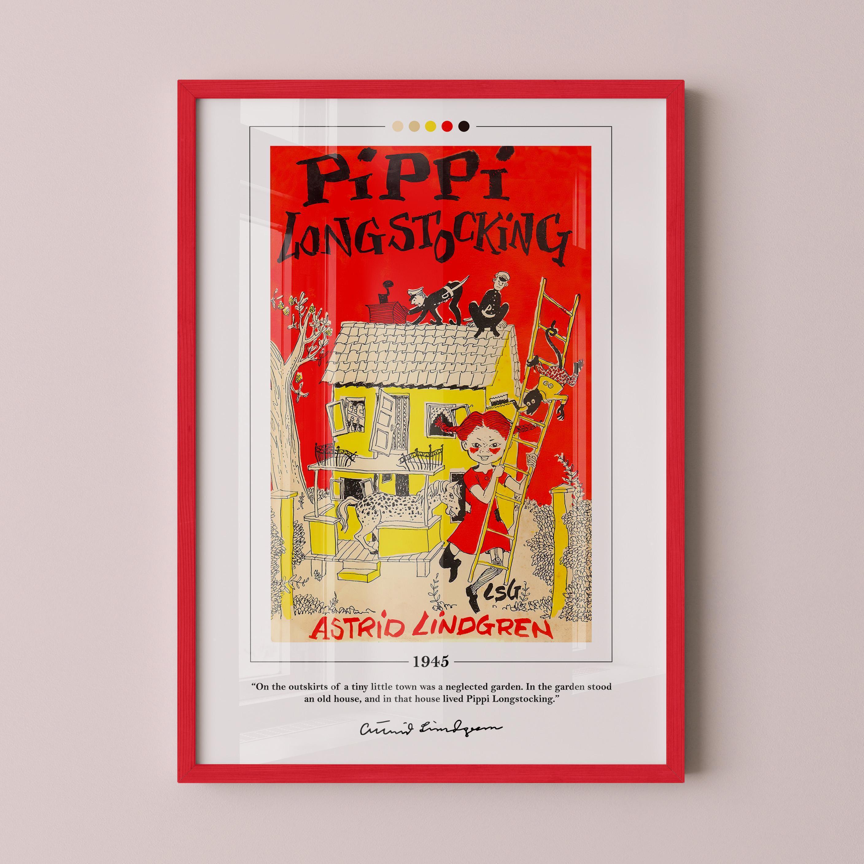 長くつ下のピッピ ブックカバーポスター | アストリッド