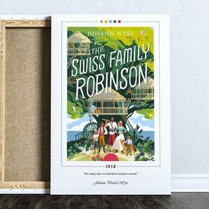 The Swiss Family Robinson Book Cover Poster | Johann David Wyss, the ...