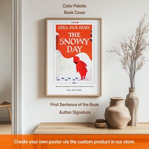 The Snowy Day Book Cover Poster | Ezra Jack Keats, The Snowy Day Poster, The Snowy Day Print, Book Posters, Canvas Wall Art, Book Lover Gift image 2