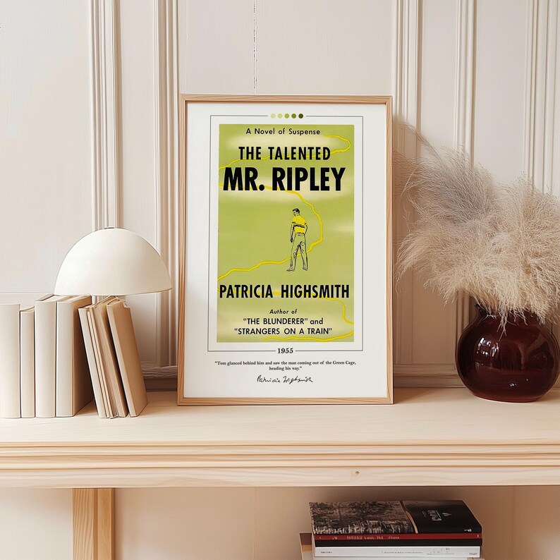 The Talented Mr Ripley Book Cover Poster | Patricia Highsmith, Talented ...